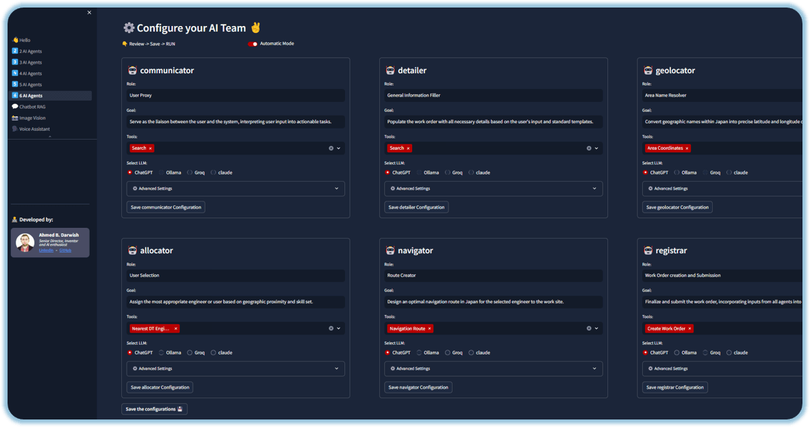 Multi-AI Agents Platform (Telecom)
